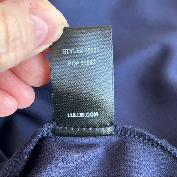 Lulu"s All Mine Navy Blue Sheer Chiffon Floral Print Maxi Wrap Dress - Picture 9 of 13